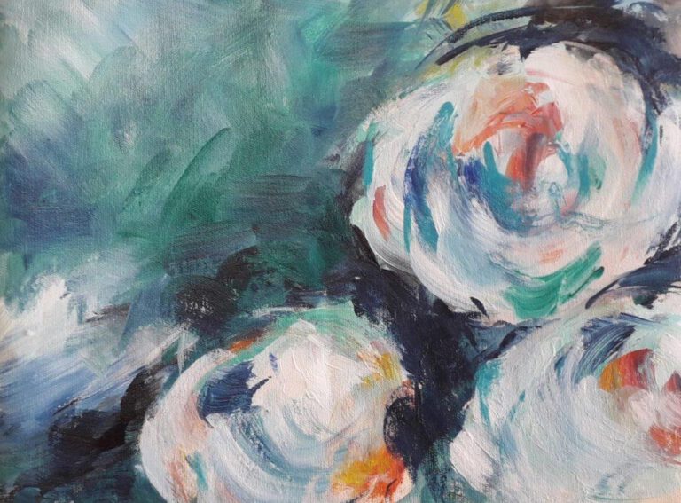 Flowers2_Acryl-auf-Papier_Dina4