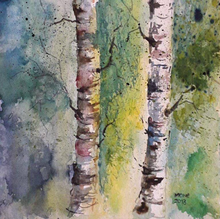 Frühling, Aqualell, 40x30cm