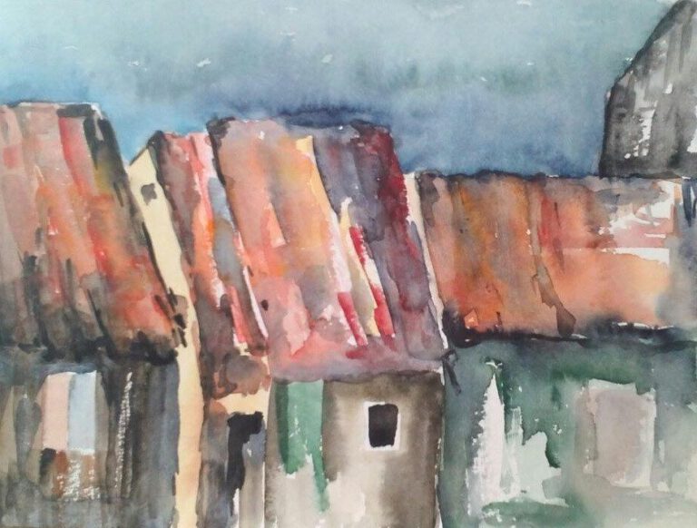 Häuser_Aquarell_24x32cm