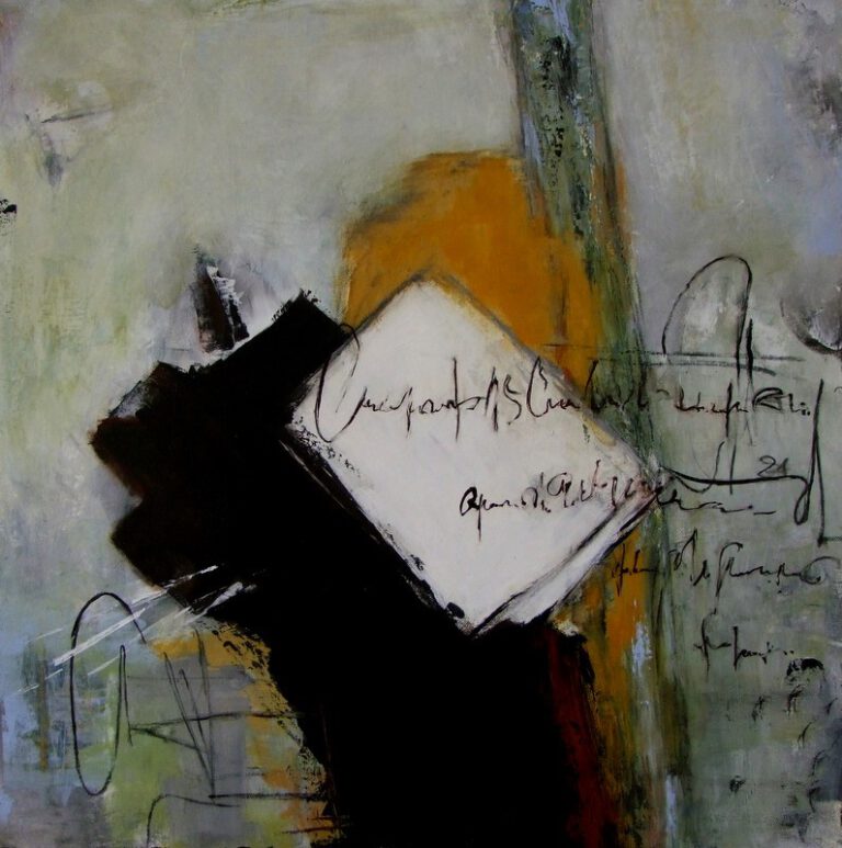 Hypothese Acryl Mischtechnik a. LW 60x60cm