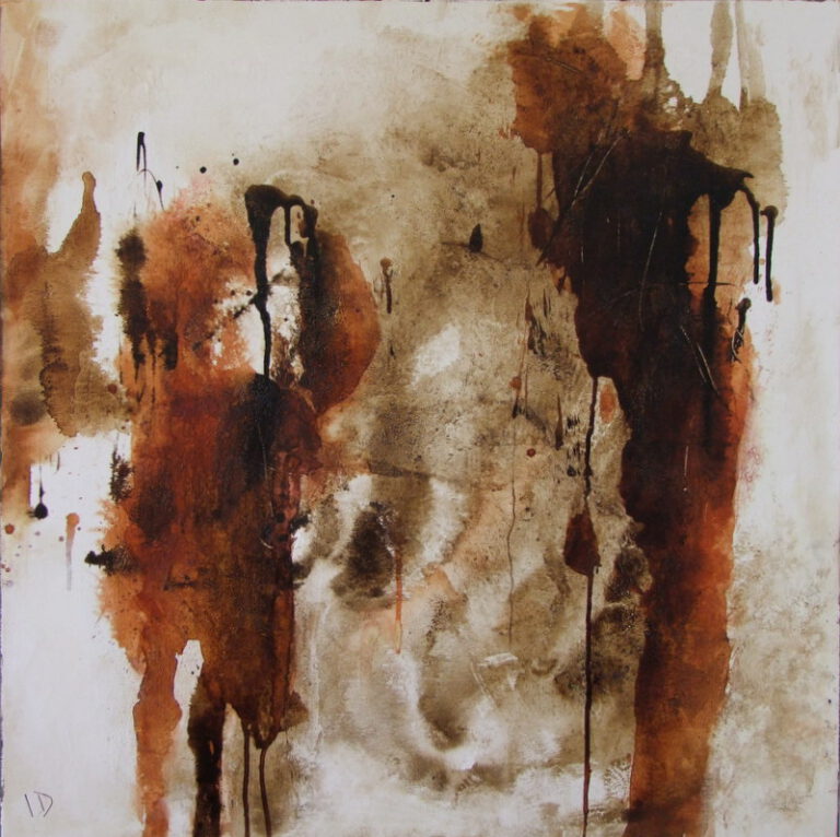 Puppentheater Acryl Mischtechnik a. LW 80×80 cm