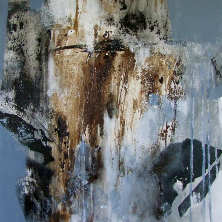 Relikt Acryl Mischtechnik a.LW 80×80 cm